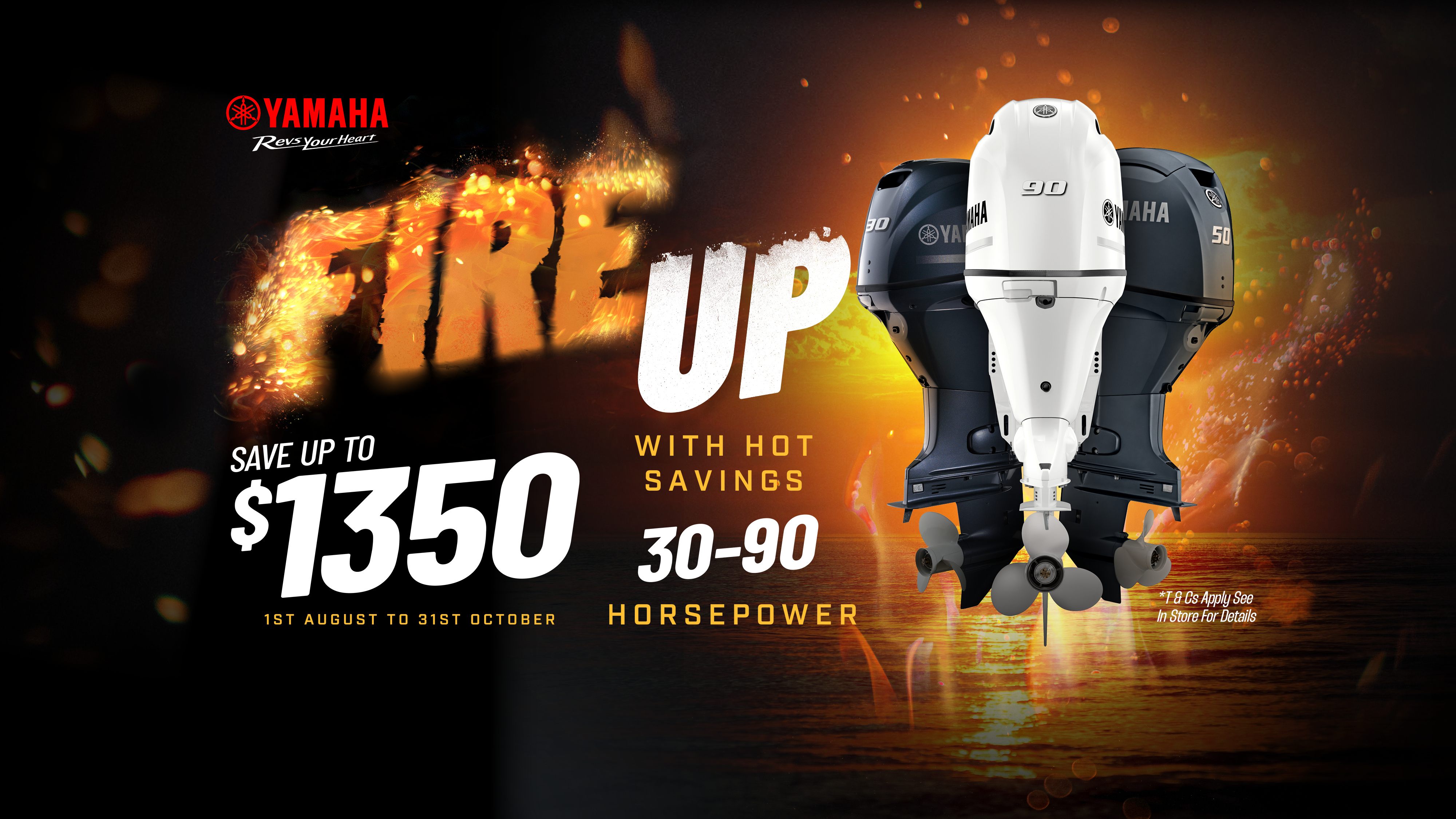 Fire Up and Save: Get $15 Off Per Horsepower on Yamaha 30–90HP Outboards 