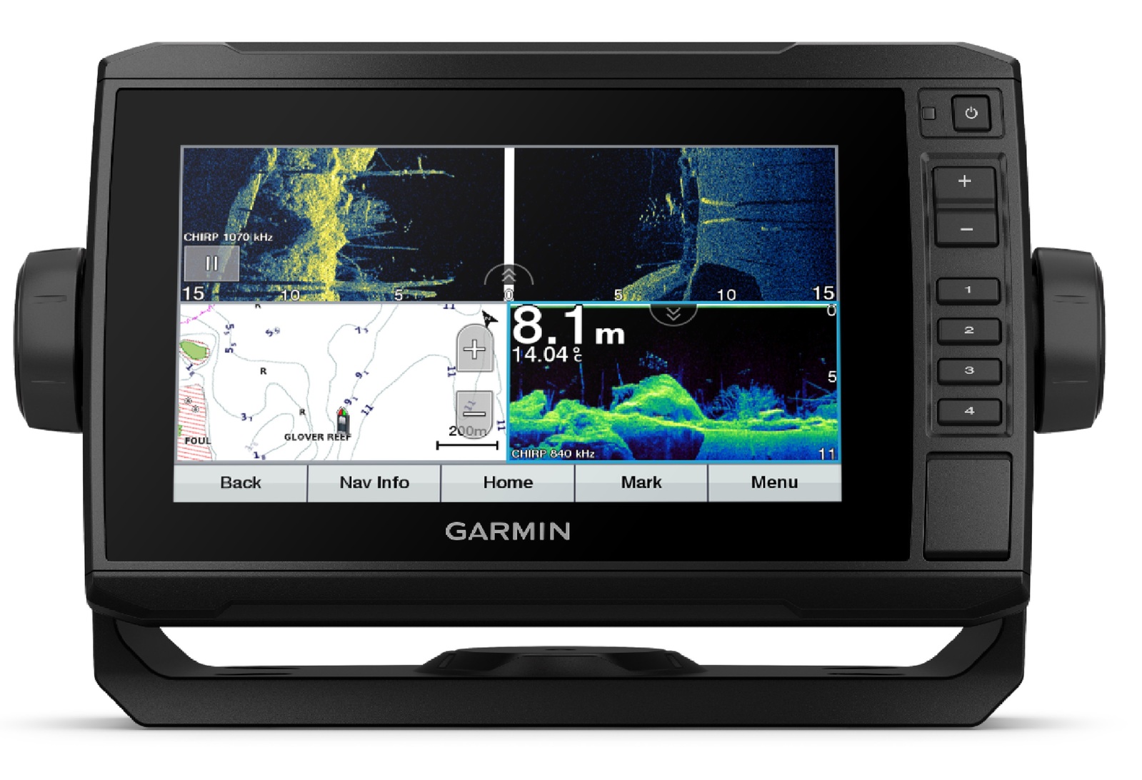 Garmin echoMAP UHD 75sv 7″ Fishfinder With GT56UHD DownVu/SideVu